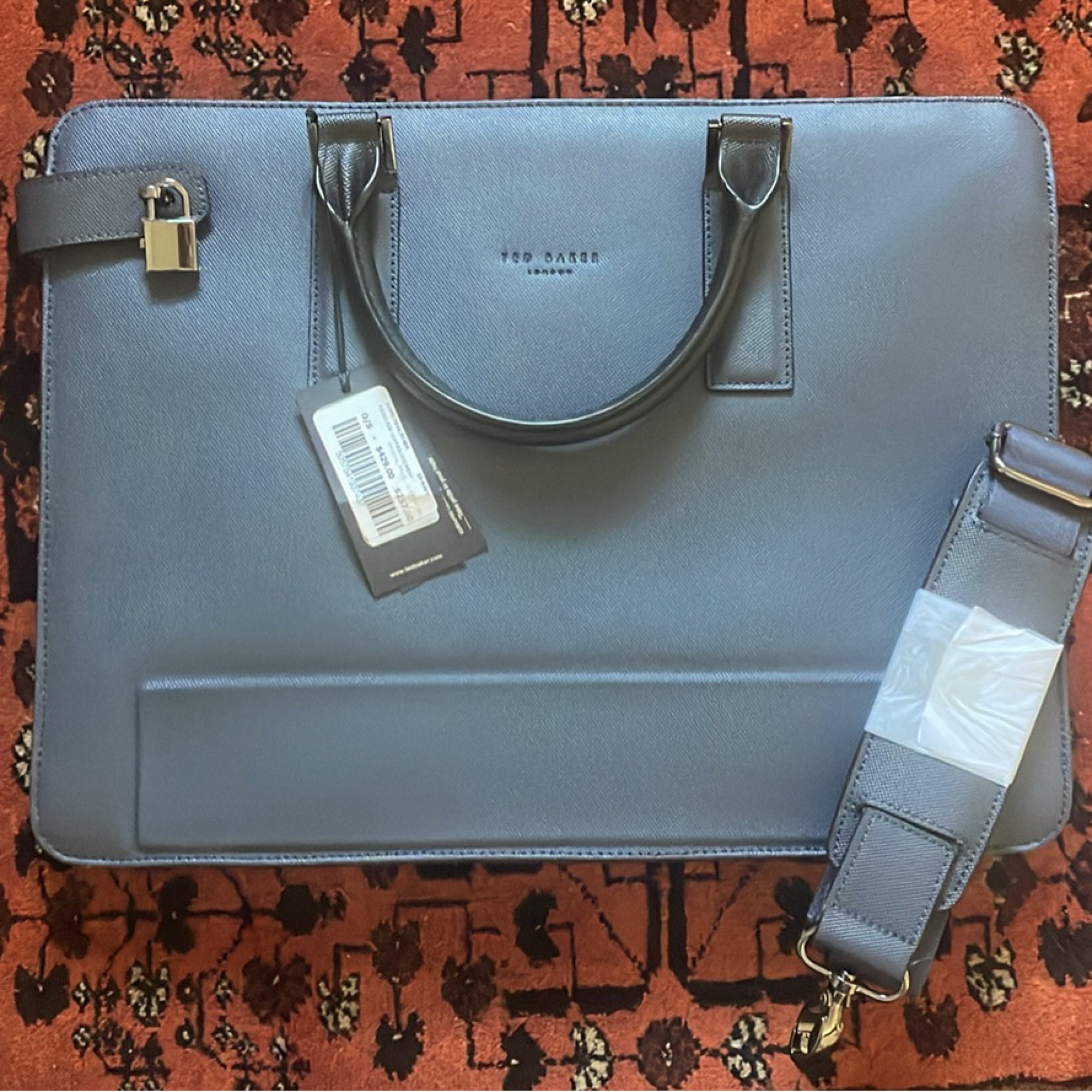 Ted Baker Micro Perf Document Briefcase, New With Tags!